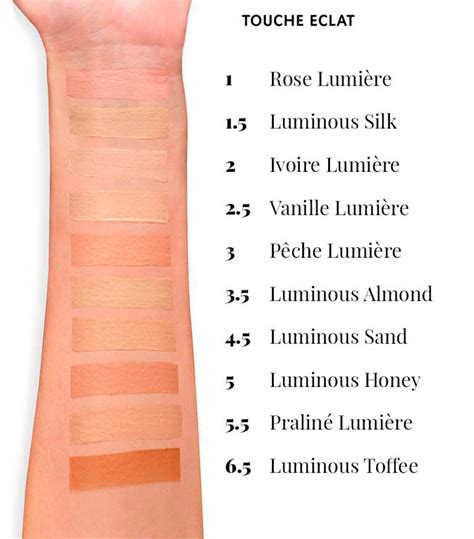 ysl touche eclat boots|ysl touche eclat colour chart.